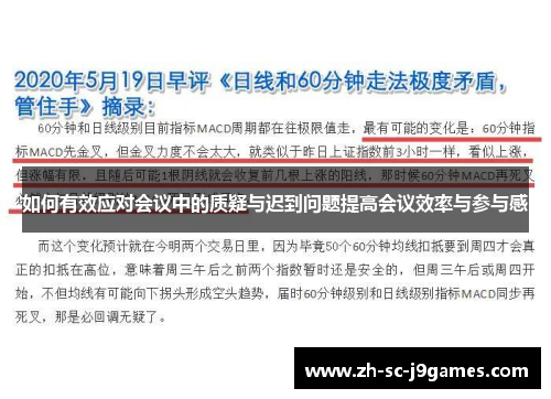 如何有效应对会议中的质疑与迟到问题提高会议效率与参与感